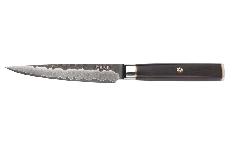 Couteau universel 12cm Fukito Ébène Damas VG10