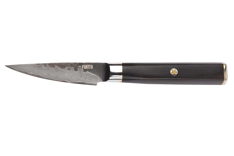 Coffret 2 couteaux Fukito Ébène Damas VG10 Chef + Office