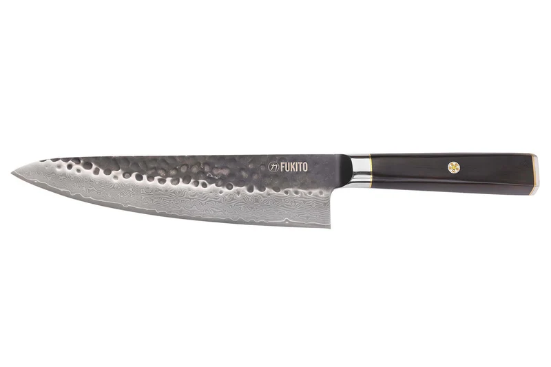 Coffret 2 couteaux Fukito Ébène Damas VG10 Chef + Office
