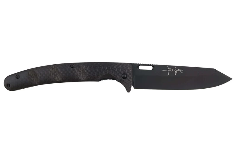 Couteau pliant japonais Yu Kurosaki Kurohyo SG2 manche en fibre de carbone 13,2cm
