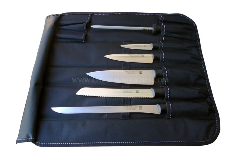 Malette 5 couteaux + 1 fusil Martinez & Gascon