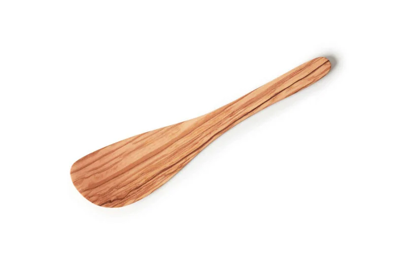 Spatule wok Bérard faite main en olivier 30cm