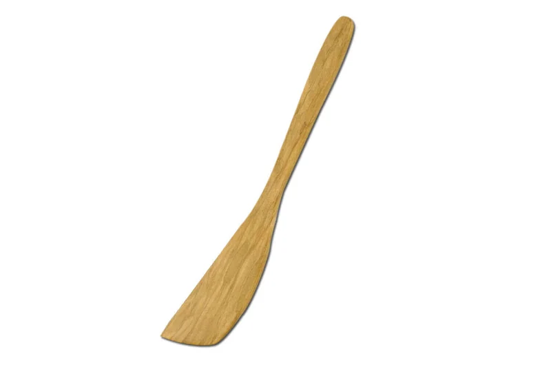 Spatule galbée Bérard faite main en olivier 30cm