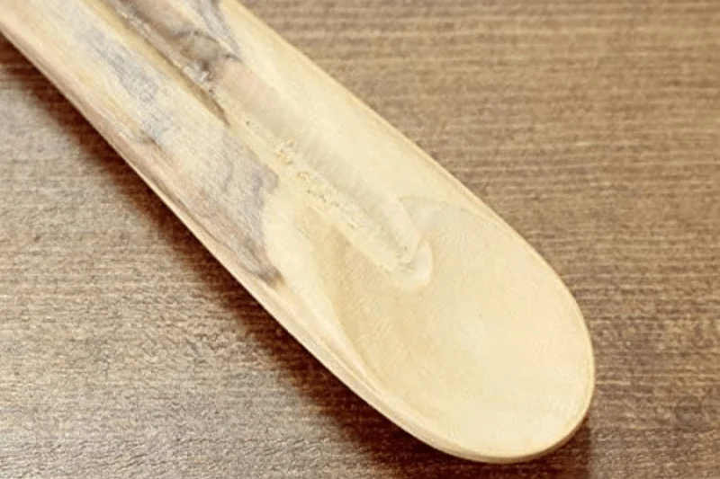 Cuillère à goûter Bérard faite main en olivier 25cm