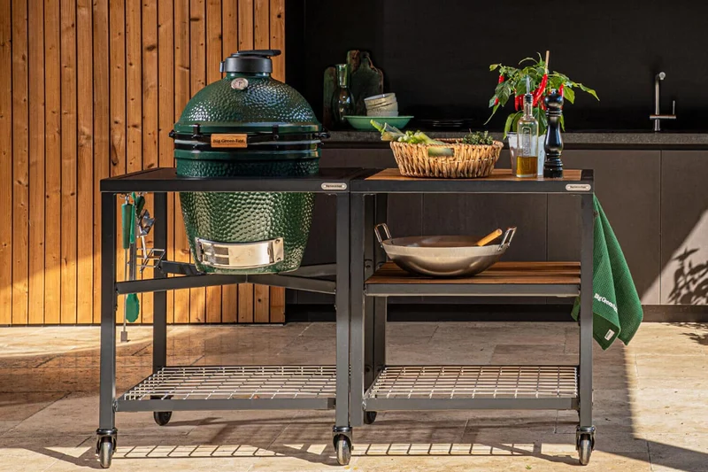 Barbecue Big Green Egg Medium multifonctions en céramique de qualité supérieure