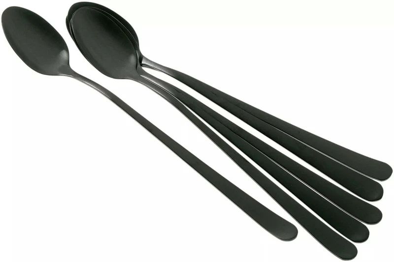 Coffret de 6 cuillères mazagran Amefa Austin inox revêtement coloré