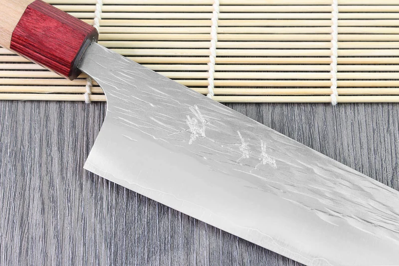 Couteau de chef japonais artisanal Yu Kurosaki Sasame acier cobalt 21cm