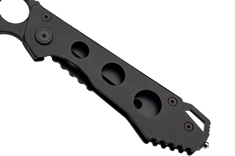 Couteau pliant Herbertz 587510 tout inox revêtement noir manche 10cm