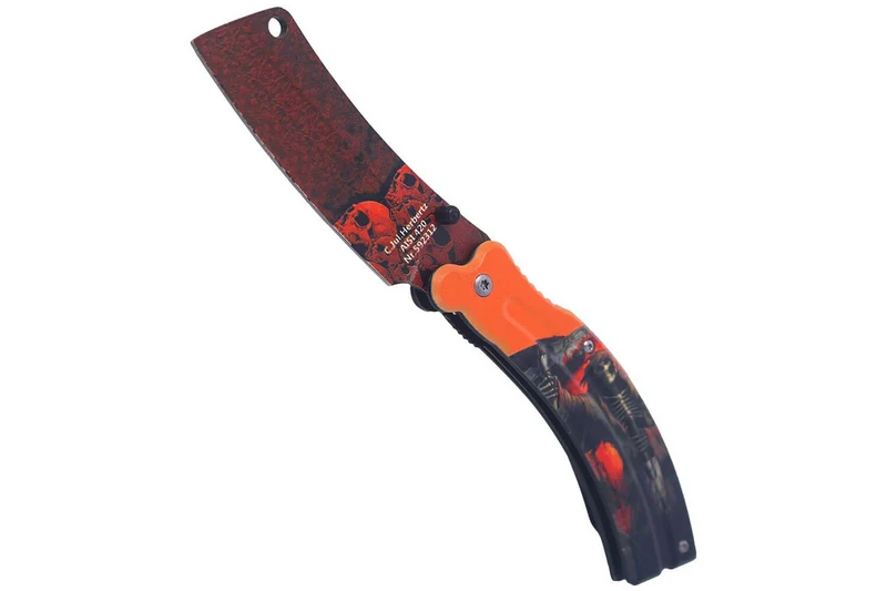 Couteau pliant Herbertz 592 décor imprimé 3D "The grim reaper" manche alu 12cm
