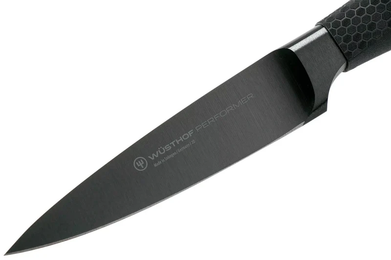 Couteau d'office Wüsthof Performer lame 9cm à revêtement noir anti-rayures