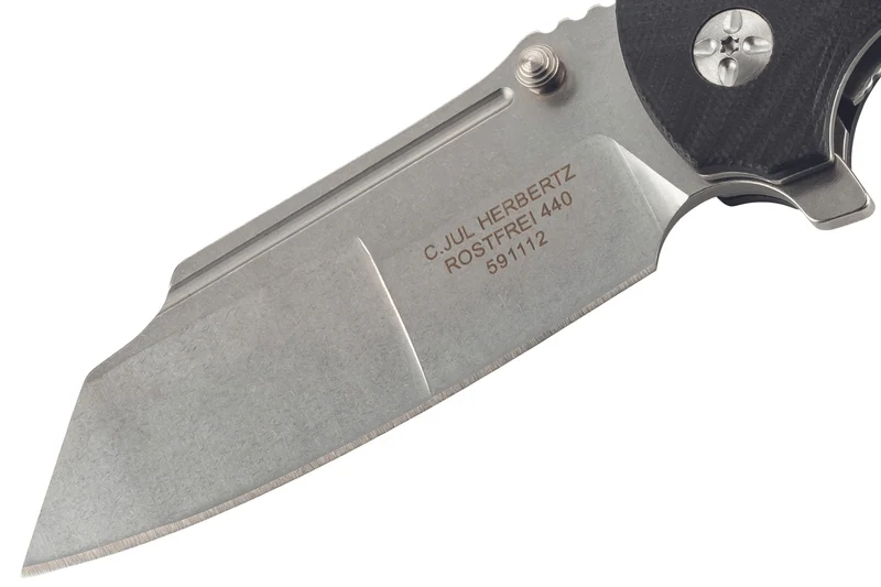 Couteau pliant Herbertz 591112 manche en G10 et bois d'Euonymus 11,7cm