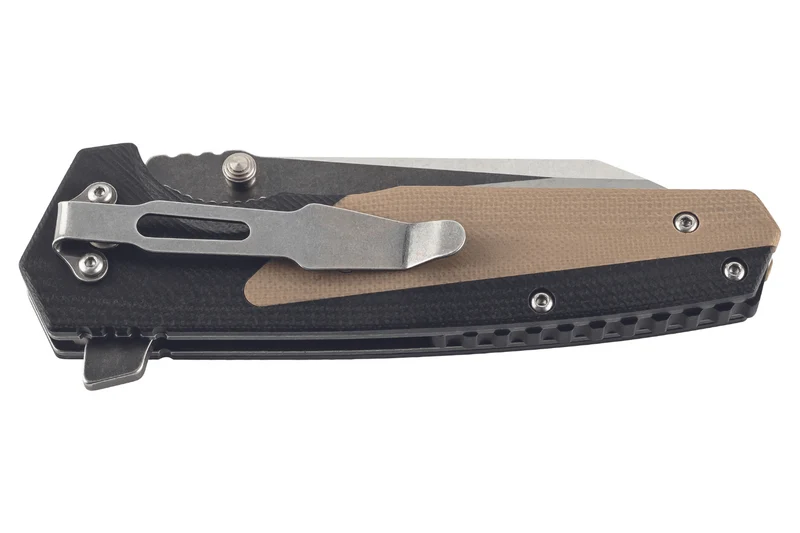 Couteau pliant Herbertz 591012 lame finition bicolore et manche en G10 en deux tons 12cm