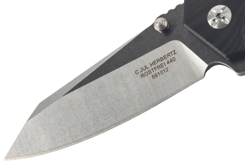 Couteau pliant Herbertz 591012 lame finition bicolore et manche en G10 en deux tons 12cm