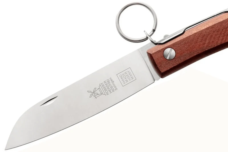 Couteau pliant artisanal Windmühlenmesser Ibex 100 manche en prunier 14cm