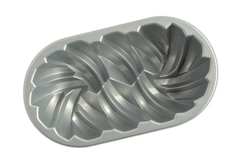 Moule à cake Nordic Ware torsadé gold en fonte d'aluminium