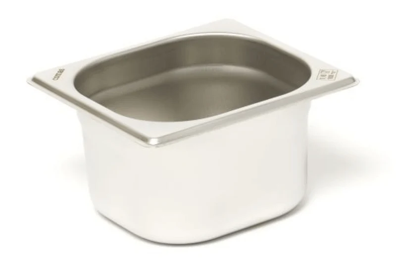 Bac gastronorme GN 1/6 18/0 inox 1,5L Comas - Hauteur 10cm
