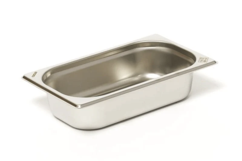 Bac gastronorme GN 1/4 inox 18/0 1,6L Comas - Hauteur 6,5cm