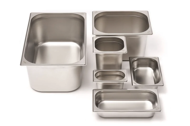 Bac gastronorme GN 1/2 inox 18/0 1L Comas - Hauteur 2cm