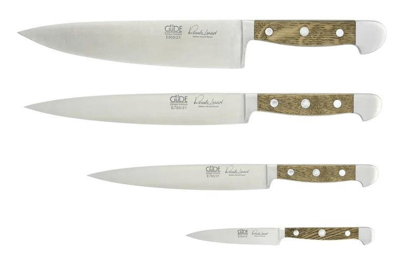 Coffret 4 couteaux forgés Güde Alpha Chêne