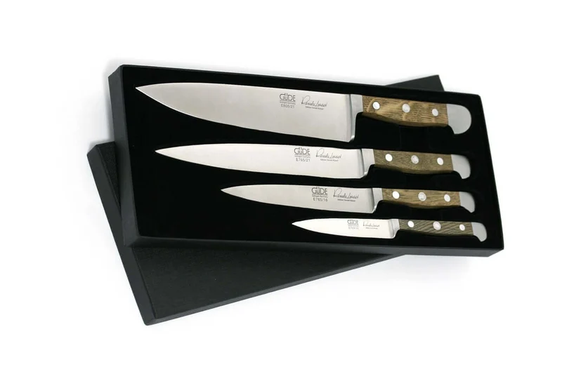 Coffret 4 couteaux forgés Güde Alpha Chêne
