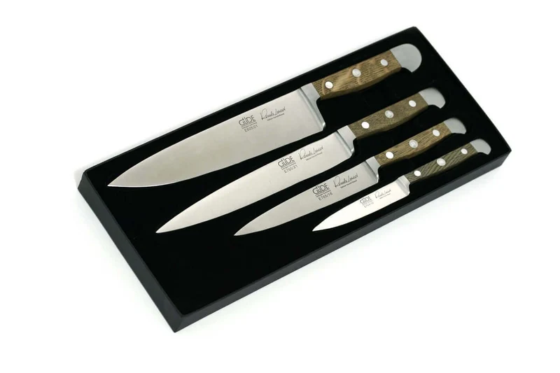 Coffret 4 couteaux forgés Güde Alpha Chêne