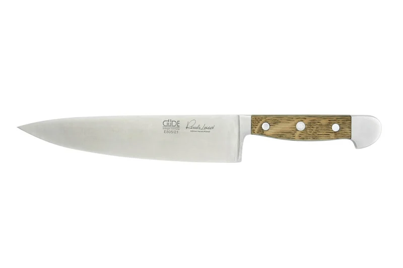 Couteau de chef Güde Alpha Chêne 21cm en acier forgé