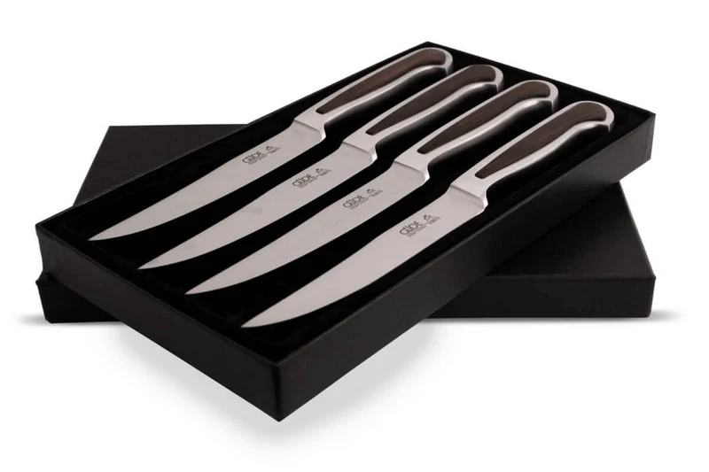 Coffret de 4 couteaux à steak Güde Delta 4-D380/12 en acier forgé lame 12cm