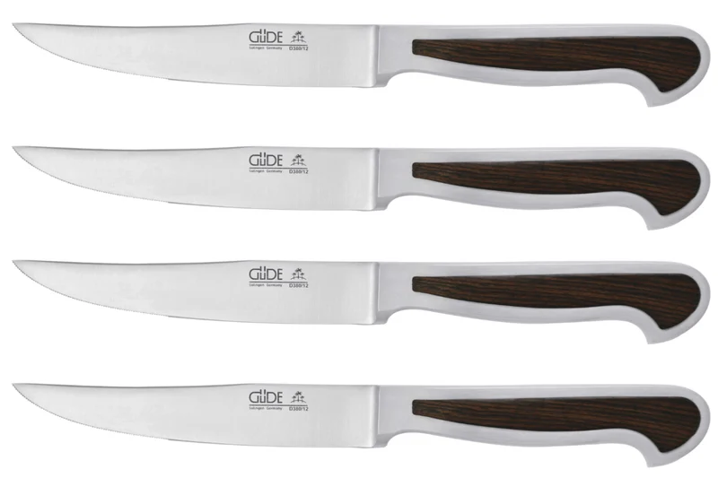 Coffret de 4 couteaux à steak Güde Delta 4-D380/12 en acier forgé lame 12cm