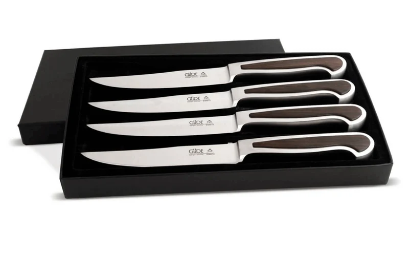 Coffret de 4 couteaux à steak Güde Delta 4-D380/12 en acier forgé lame 12cm