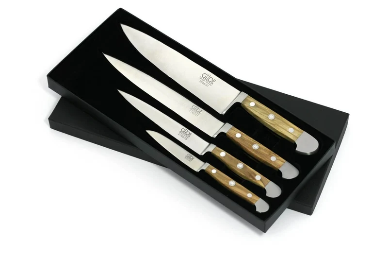 Coffret Güde 4 couteaux forgés Alpha Olive