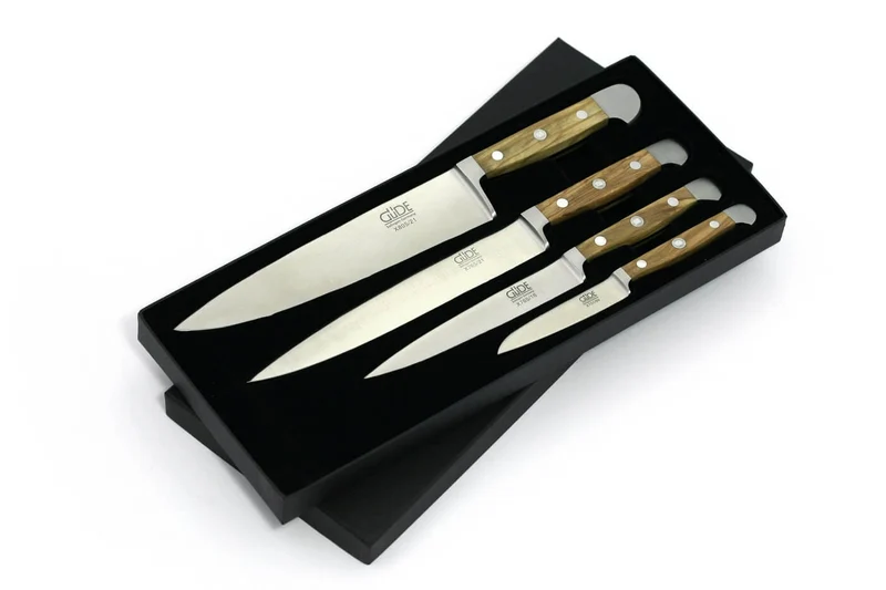 Coffret Güde 4 couteaux forgés Alpha Olive