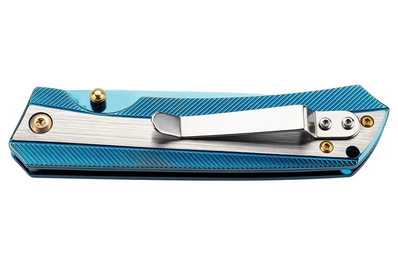 Couteau pliant Herbertz 591811 Titanblue tout inox 11cm