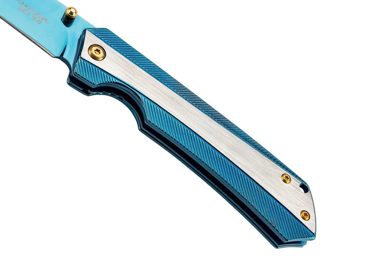 Couteau pliant Herbertz 591811 Titanblue tout inox 11cm