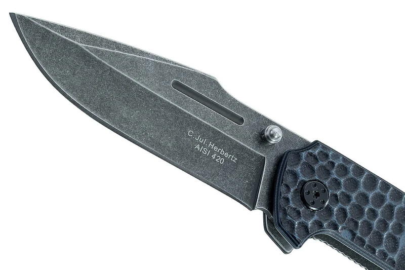 Couteau pliant Herbertz 228713 lame dao manche G10 texturé 12,7cm