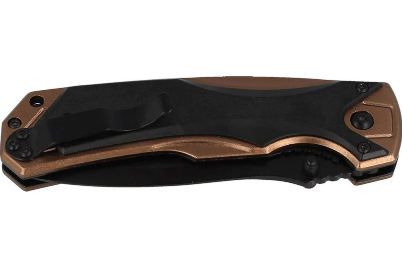 Couteau pliant Herbertz 533512 lame noire et manche ergonomique bi-matière 12cm