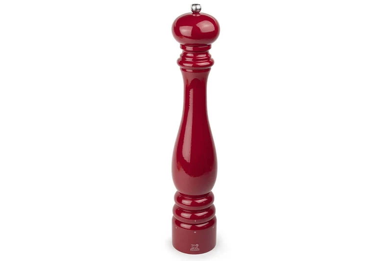 Moulin à poivre manuel Peugeot Paris U'Select en bois laqué rouge