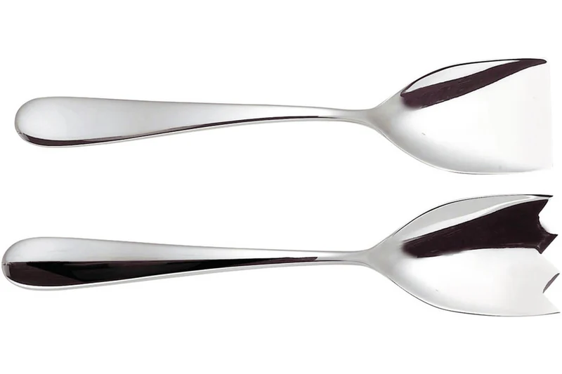 Couverts à salade Alessi Nuovo Milano 26cm inox 18/10 design par Ettore Sottsass