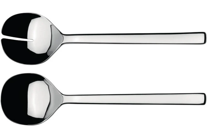 Couverts à salade Alessi Ovale 26cm acier inox 18/10 design par Ronan et Erwan Bouroullec