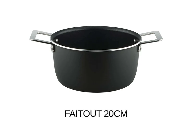 Batterie de cuisine Alessi Pots&Pans 6 pièces design par Jasper Morrison