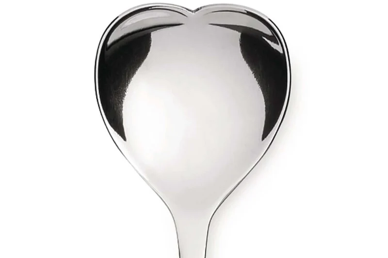 Set de 4 cuillères à thé Alessi Big Love 14,5cm acier inox 18/10 design par Miriam Mirri