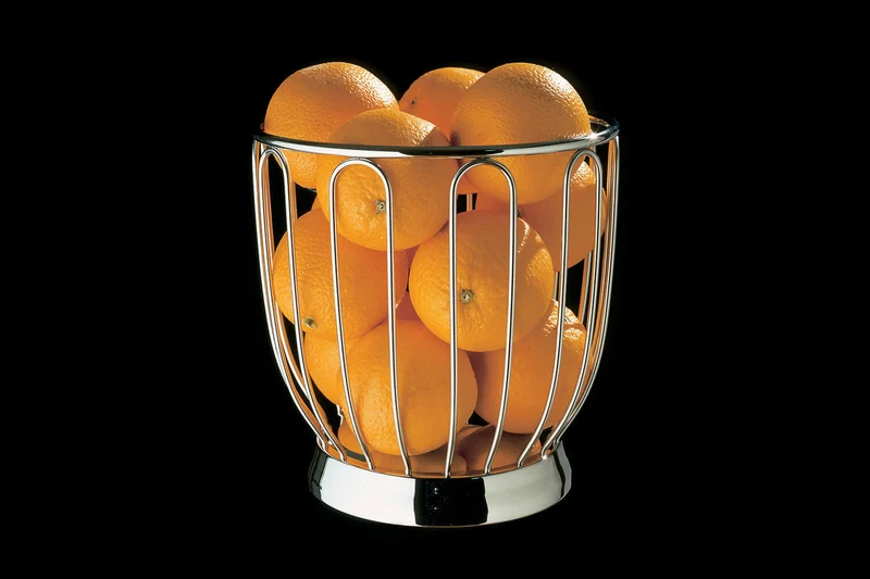 Corbeille à fruits Alessi Memories 22cm en acier inoxydable 18/10 design par Alberto Alessi
