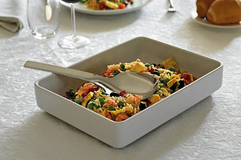 Cuillère de service Alessi Tibidabo tout acier inox design par Kristiina Lassus