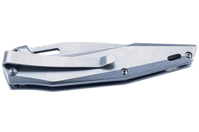 Couteau pliant Herbertz 597412 tout inox lame wharncliffe manche 11,3cm