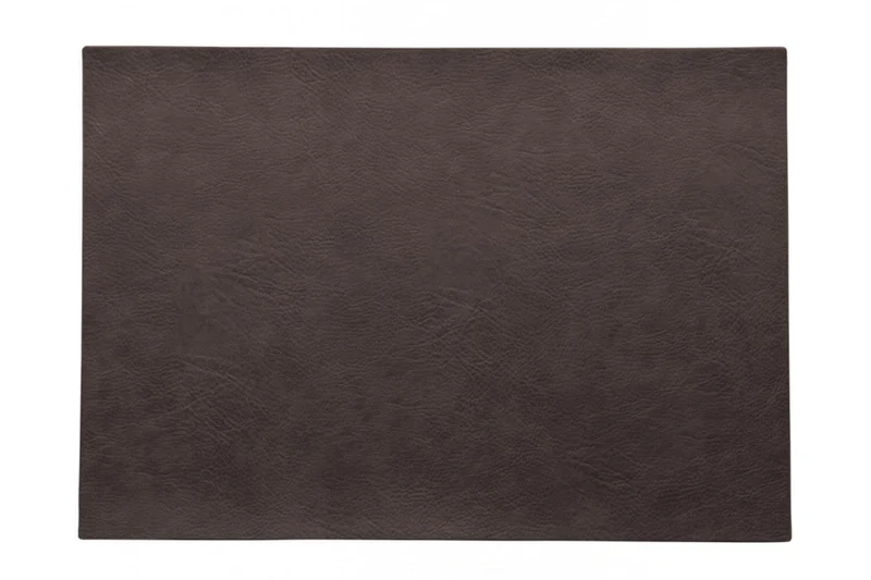 Set de table Asa Selection café noir en cuir végétal 46x33cm