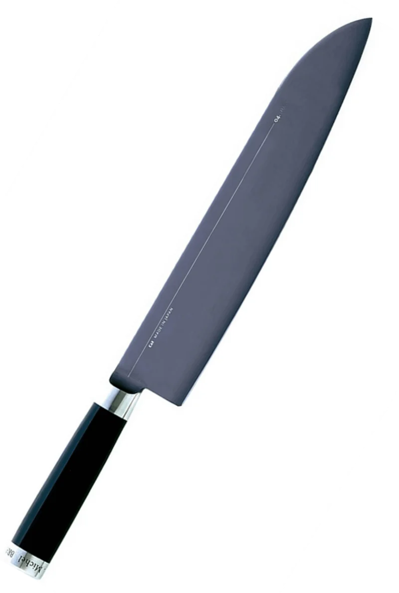 Couteau à viande Kai Michel Bras n°6 26,5cm acier inox SG2 + fourreau en bois