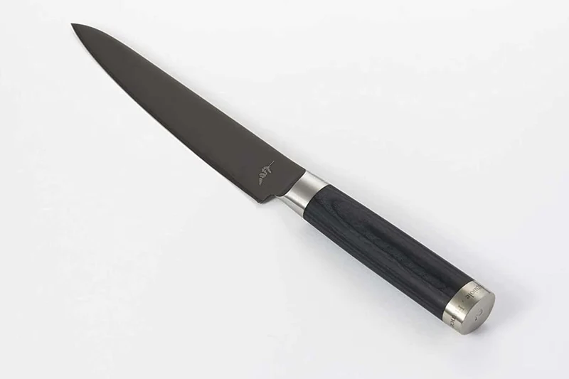 Couteau à poisson Kai Michel Bras n°2 15cm acier inox SG2 + fourreau en bois