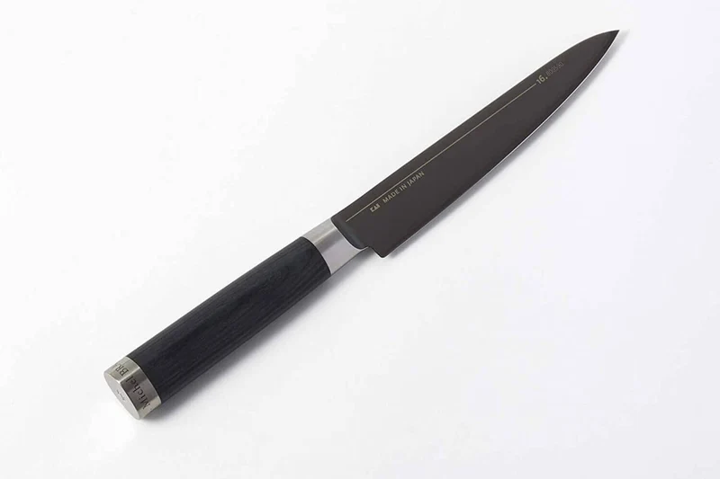 Couteau à poisson Kai Michel Bras n°2 15cm acier inox SG2 + fourreau en bois
