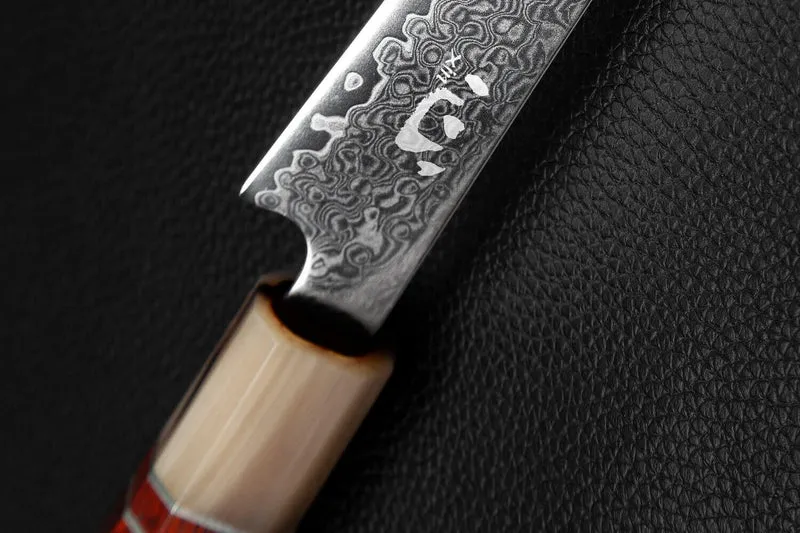 Couteau universel Xin XinCraft acier VG10 damas poli miroir 12cm