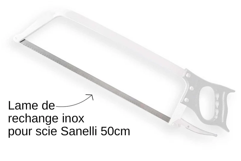 Lame inox de rechange pour scie de boucher Sanelli 50cm