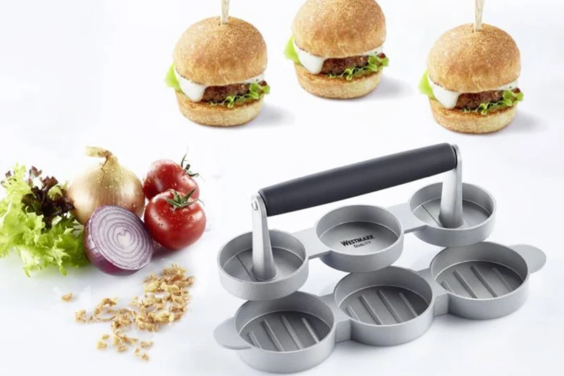 Mini-presse à hamburger Westmark Trio en aluminium
